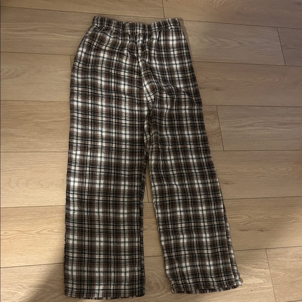 Brandy plaid flannel pants